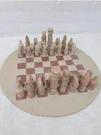Speksteen Schaakbord Afrikaans Handwerk, Hobby en Vrije tijd, Een of twee spelers, Ophalen of Verzenden, Zo goed als nieuw, Handgemaakt
