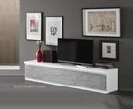 Tv meubel-220cm- Forever XL hoogglans wit zwart marmer-AANBI, Huis en Inrichting, Kasten | Televisiemeubels, Nieuw, Minder dan 100 cm