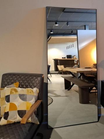 Showroom uitverkoop - L&L spiegel Zeneta smoke glas+zwart beschikbaar voor biedingen