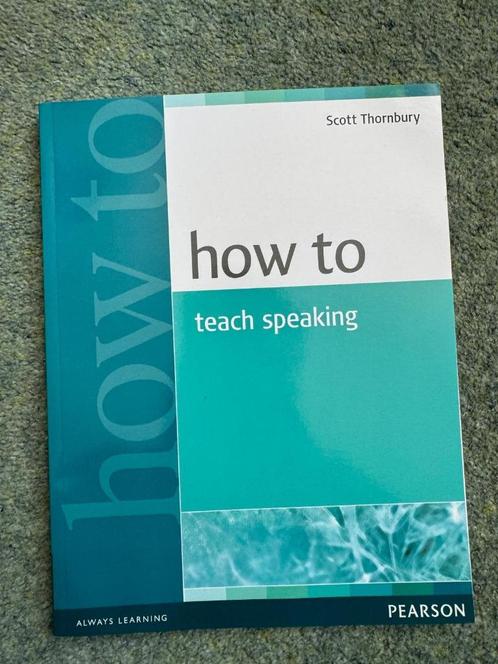 How to teach speaking, Boeken, Studieboeken en Cursussen, Nieuw, HBO, Alpha, Ophalen of Verzenden