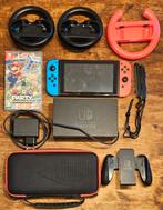 Nintendo switch + mario party superstars, Spelcomputers en Games, Spelcomputers | Nintendo Switch, Met games, Met 2 controllers