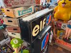 Vintage Elf Lichtbak Reclamebord met Klok, Ophalen, Gebruikt, ., Lichtbak of (neon) lamp