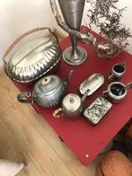 Antiek tinnen theepot etc., Ophalen of Verzenden