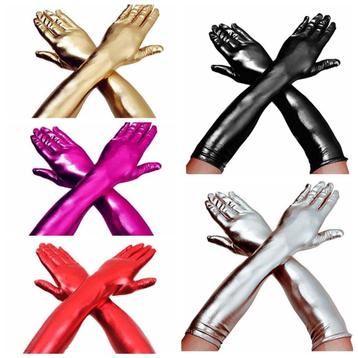 Leren dames handschoenen / zwarte rode zilver goud roze lak beschikbaar voor biedingen