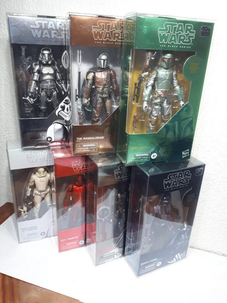 Star Wars Black Series Carbonized Series 7 Figure Set Sealed, Verzamelen, Star Wars, Nieuw, Actiefiguurtje, Ophalen of Verzenden