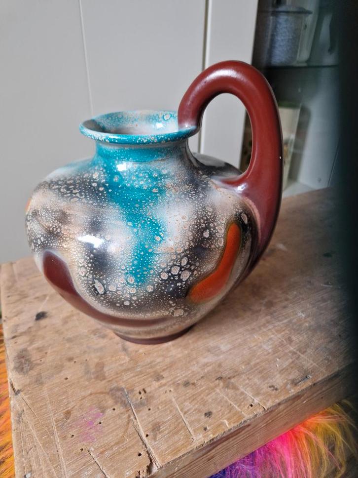 Regina Gouda Plateel Vaas - Uniek Design, Antiek en Kunst, Antiek | Vazen, Ophalen of Verzenden