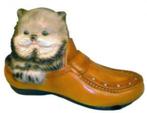 polyester beeld / kat in schoen, Ophalen, Nieuw, Kunststof, Dierenbeeld