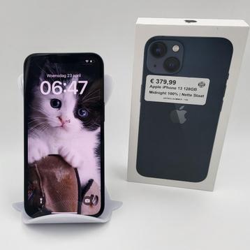 Apple iPhone 13 128GB Midnight 100% | Nette Staat beschikbaar voor biedingen