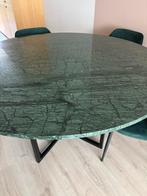 Marmeren ronde eettafel groen 140, Huis en Inrichting, Tafels | Eettafels, Ophalen, Zo goed als nieuw, Rond, 100 tot 150 cm