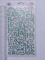 Making Memories Spring Fling Glitter alpha stickers, Ophalen, Nieuw, Versiering of Embellishment, Overige merken