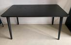 Lisabo Ikea Zwarte rechthoekige eettafel 140 x 78, Huis en Inrichting, Tafels | Eettafels, Ophalen, Gebruikt, 100 tot 150 cm, 150 tot 200 cm