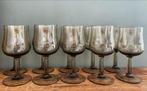 Vintage Bruine Glazen - Set van 10 stuk- Luminarc, Antiek en Kunst, Antiek | Glas en Kristal, Ophalen of Verzenden