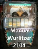 Boekwerk Manual Handleiding wurlitzer 2104, Verzamelen, Ophalen of Verzenden, 1970 tot heden, Overige merken