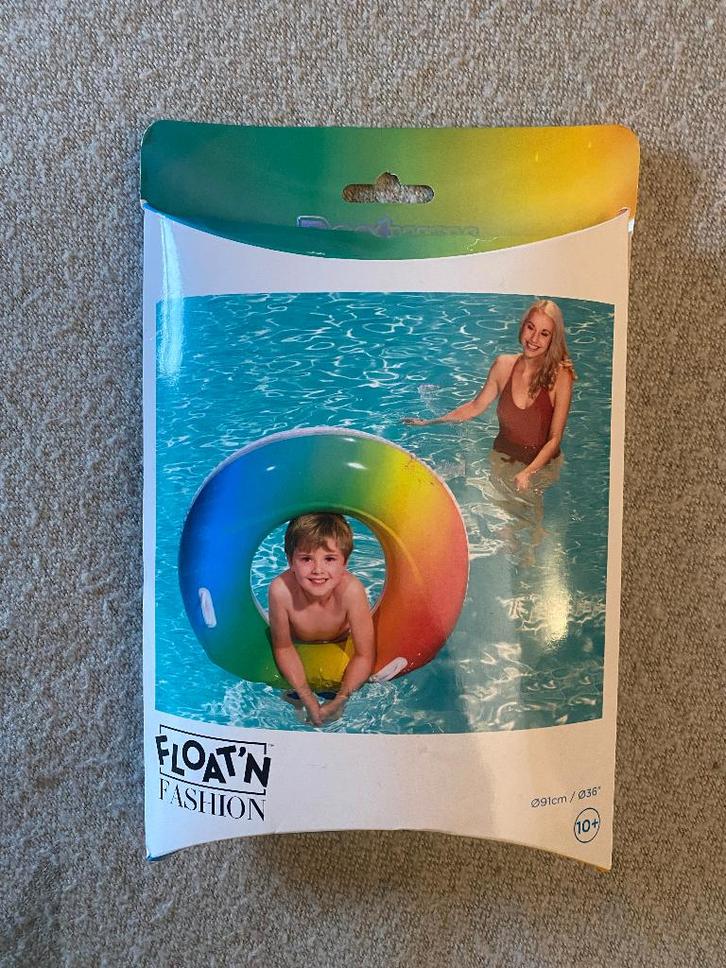 Opblaasbare regenboog zwemband, Kinderen en Baby's, Speelgoed | Buiten | Opblaasfiguren, Nieuw, Ophalen of Verzenden