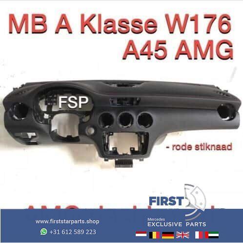 W176 AMG Dashboard A45 Mercedes A Klasse rode stiknaad 2018, Auto-onderdelen, Dashboard en Schakelaars, Mercedes-Benz, Gebruikt