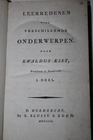 Ewaldus Kist - Leerredenen over verschillende onderwerpen 1 beschikbaar voor biedingen