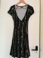 King Louie cross dress maat S zwart met fruit print, Kleding | Dames, Verzenden, Zwart, Knielengte, King Louie