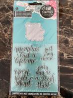 Clear stamp 9 varianten, Hobby en Vrije tijd, Stempelen, Ophalen of Verzenden, Zo goed als nieuw, Clearstamp