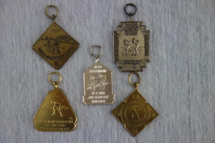 Schaats medailles West Friesland, Postzegels en Munten, Penningen en Medailles, Overige materialen, Nederland, Ophalen of Verzenden