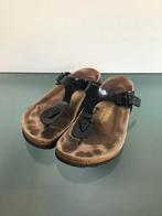 Birkenstock Gizeh zwarte slippers 39 | Gratis verzenden, Slippers, Verzenden, Zwart, Zo goed als nieuw