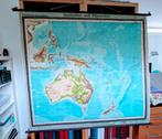 Antieke schoolkaart Australië en Polinesië, Antiek en Kunst, Antiek | Schoolplaten, Ophalen, Aardrijkskunde