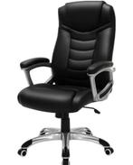 Bureaustoel - Versterkte Wielen – Ergonomisch - Zwart, Ophalen, Zwart, Zo goed als nieuw, Bureaustoel