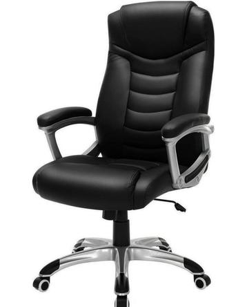 Bureaustoel - Versterkte Wielen – Ergonomisch - Zwart beschikbaar voor biedingen