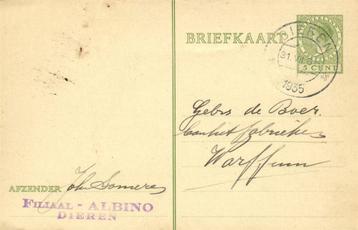Joh. Someren, Filiaal - Albino, Dieren - 07.1935 - briefkaar beschikbaar voor biedingen