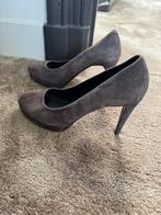 Evaluna antraciet suede hakken 38 zgn, Kleding | Dames, Schoenen, Ophalen of Verzenden, Zo goed als nieuw