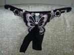Vlinder string met huls, Kleding | Heren, Ondergoed, Verzenden, Zwart, Slip