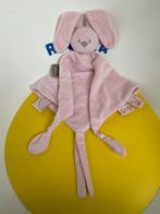 4255 Nattou knuffellap lap konijn roze, Ophalen of Verzenden, Zo goed als nieuw, Konijn