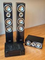 High-End Cinema 3.0: Canton Chrono 509 + 505.2 + Denon X4000, Zo goed als nieuw, 120 watt of meer, Front, Rear of Stereo speakers
