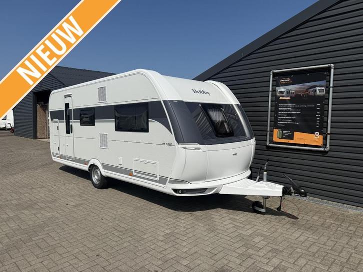 Hobby De Luxe 540 KMFE 2025 zware as , garage deur, Caravans en Kamperen, Caravans, Bedrijf, tot en met 5, 1250 - 1500 kg, Standaardzit
