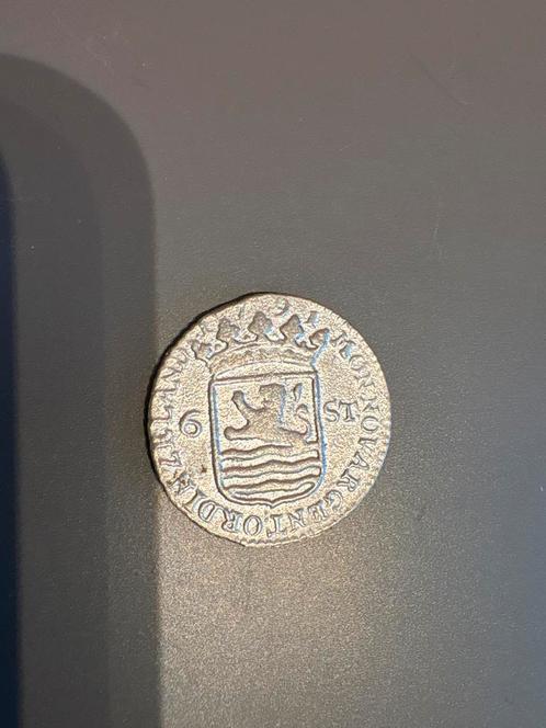 6 stuivers, Zilveren scheepjesschelling Zeeland – 1791, Postzegels en Munten, Munten | Nederland, Overige waardes, Vóór koninkrijk