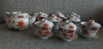 Vintage Chinees theeservies met theepot en kopjes, Antiek en Kunst, Ophalen of Verzenden