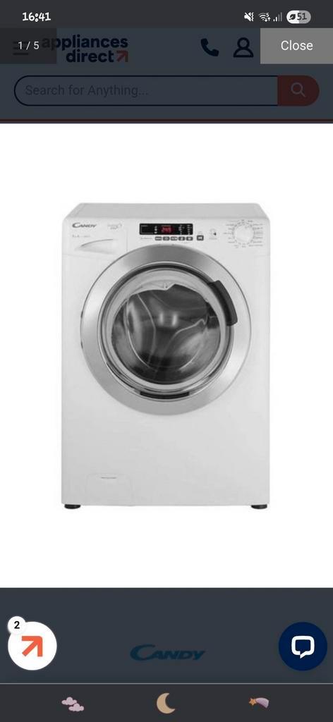 Candy 9 kilo 1600t  wasmachine, Witgoed en Apparatuur, Wasmachines, Zo goed als nieuw, 8 tot 10 kg, 1600 toeren of meer, Ophalen