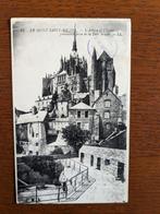 Ansichtkaart Le Mont Saint Michel Frankrijk 1923, Frankrijk, Gelopen, Ophalen of Verzenden, 1920 tot 1940