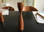 Deense kandelaar hout, Huis en Inrichting, Woonaccessoires | Kandelaars en Kaarsen, Gebruikt, Bruin, Ophalen of Verzenden, Hout