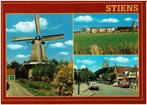 Ansichtkaart Stiens, molen, dorpsstraat, Verzamelen, Ophalen of Verzenden, 1980 tot heden, Ongelopen, Friesland