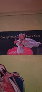 Metalen Coca Cola plaat, Ophalen of Verzenden, Gebruikt, Reclamebord