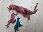 1987 5 x dor mei vintage dino draken motu dinos dinosaurus, Ophalen of Verzenden, Zo goed als nieuw