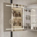 Design Badkamerspiegel 80X70 Verwarming, Verlichting USB, Huis en Inrichting, Woonaccessoires | Spiegels, Ophalen, Nieuw, 75 tot 100 cm