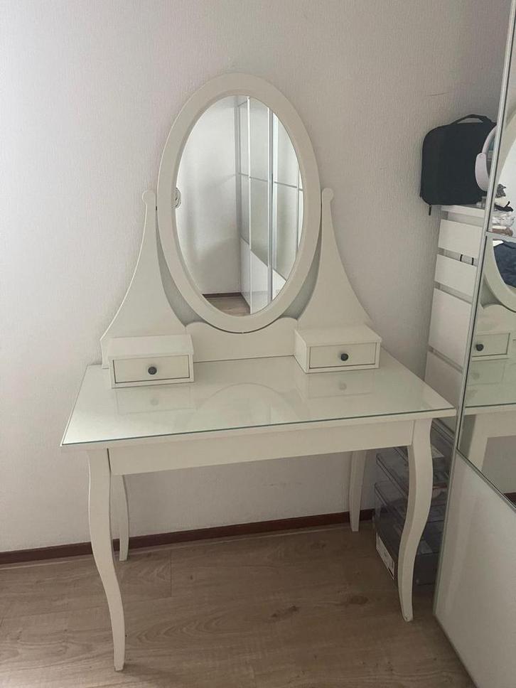 Ikea Hemnes Toilettafel / Make Up Tafel / Kaptafel, Huis en Inrichting, Tafels | Kaptafels, Zo goed als nieuw, Minder dan 100 cm