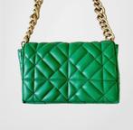 Zara groene tas met gouden ketting, Ophalen of Verzenden, Zo goed als nieuw, Groen, Schoudertasje