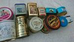 12 blikken snoepgoed, Verzamelen, Blikken, Ophalen of Verzenden, Gebruikt, Overige, Overige merken