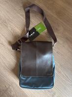 Knomo Laptoptas lederen overslag, als nieuw!, Computers en Software, Laptoptassen, Ophalen of Verzenden, 15 inch, Zo goed als nieuw