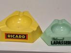 2 Retro Vintage Asbakken - Ricard & Lapasserie, Verzamelen, Ophalen of Verzenden, Gebruikt, Asbak