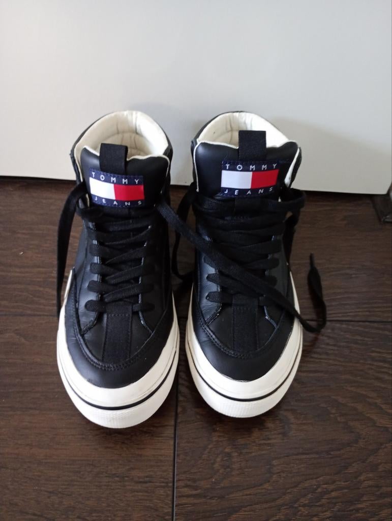 Tommy Hilfiger hoge sneaker maat 39 sneakers, Ophalen, Zwart, Tommy Hilfiger, Sneakers of Gympen