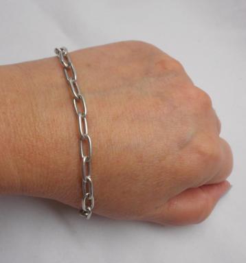 Zilveren vintage anker schakel armband nr.747 beschikbaar voor biedingen
