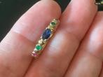 Bijzonder vintage gouden ring Robijn Smaragd Smaragd 14 kar, Sieraden, Tassen en Uiterlijk, Ringen, Verzenden, Zo goed als nieuw